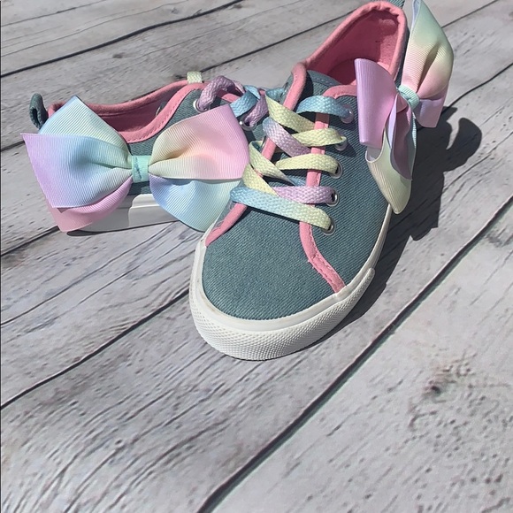 Girls Jojo Siwa Ombré Bow Sneakers - Picture 3 of 4